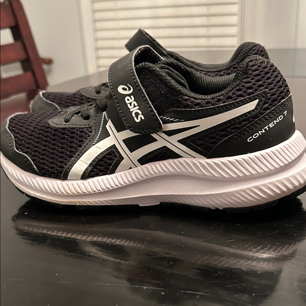 ASICS Kids' Black and White Sneakers
